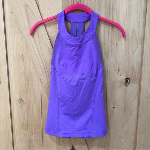 Lululemon Run Make It Count Tank Sz 2 Power Purple - Picture 4 of 11